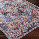 Kera Blue Washable Rug - Clearance