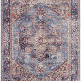 Kera Blue Washable Rug - Clearance
