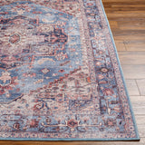 Kera Blue Washable Rug - Clearance