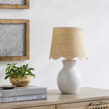 Salgareda White Ceramic Table Lamp