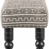 Toshkivka Black and White Patterned Bench