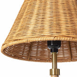 Zakharivka Gold Rattan Table Lamp