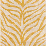 Yellow Terra Zebra Print Area Rug