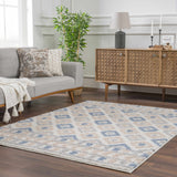 Eivin Pink & Blue Area Rug