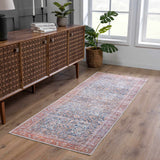 Rust Mair Traditional Washable Area Rug - Clearance