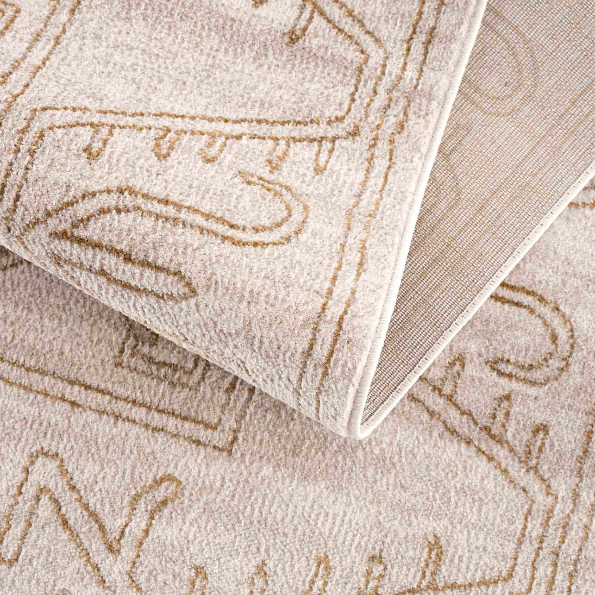 Divya Rug Divya Cream & Gold Area Rug – Hauteloom