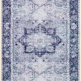 Rosman Gray Washable Area Rug