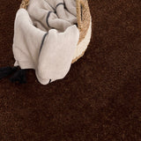 Heavenly Solid Brown Plush Rug - Clearance