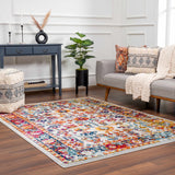 Istanbul Vintage Orange Area Carpet - Clearance